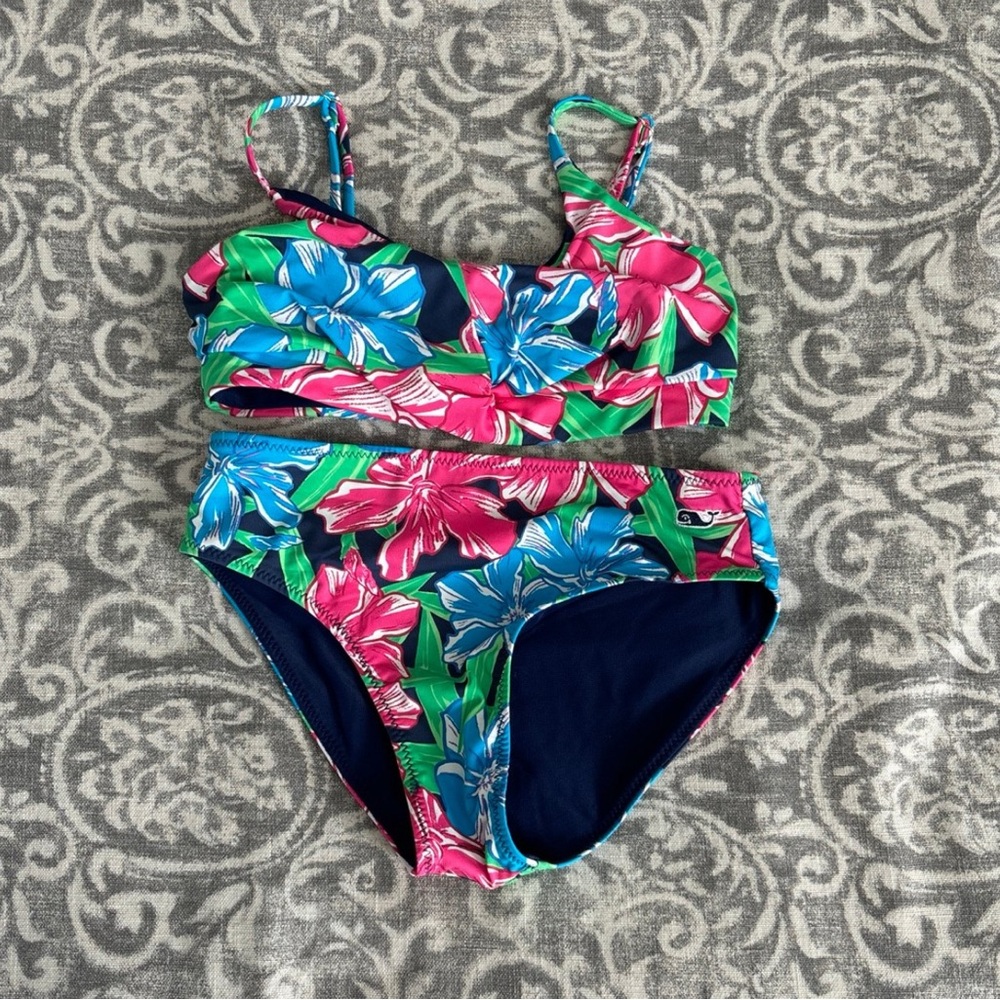 Vineyard Vines Pink and Blue Bikini Swimwear